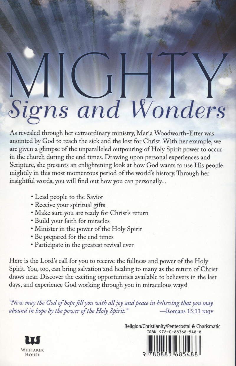 M. Woodworth-Etter: The Holy Spirit