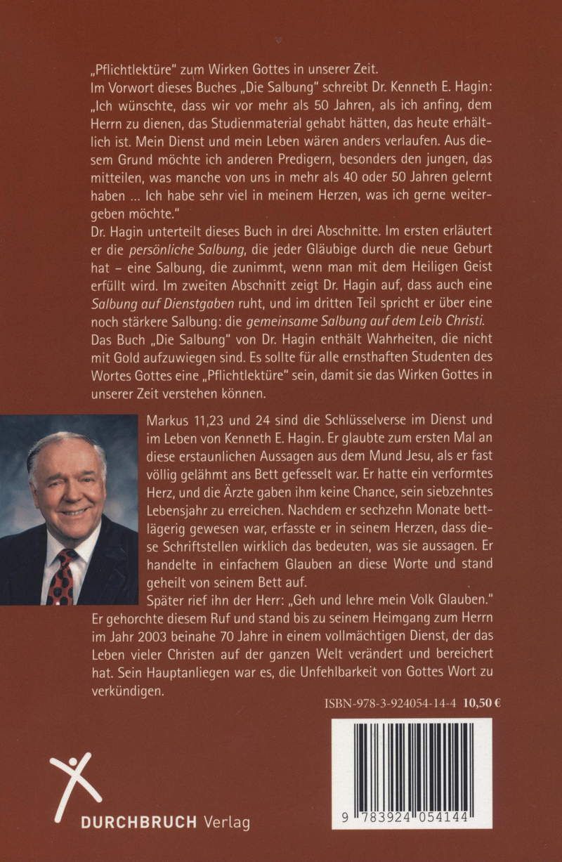 Büchersortiment - Kenneth E. Hagin: Die Salbung