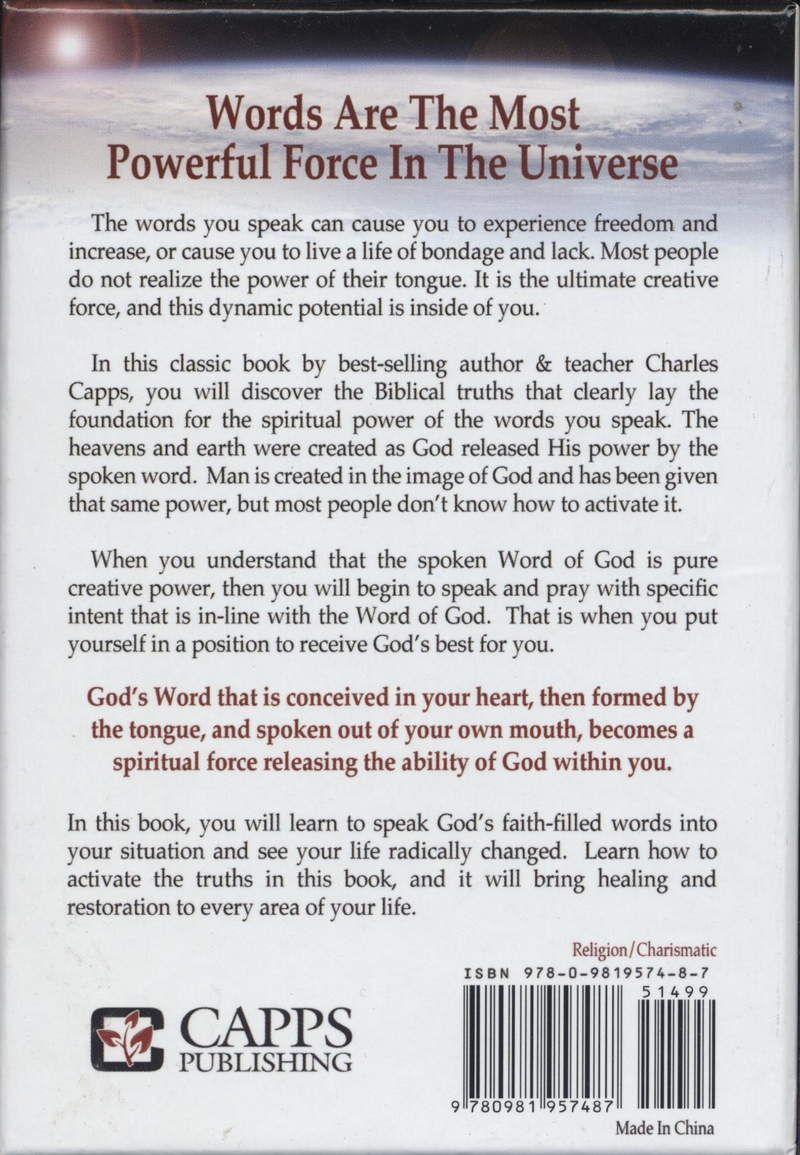 Charles Capps: The Tongue - A Creative Force, Hardcover
